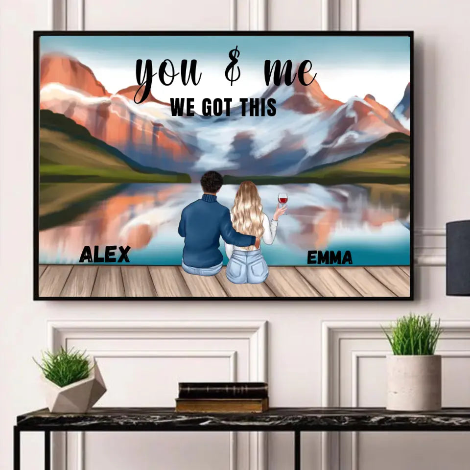 Couple with dog