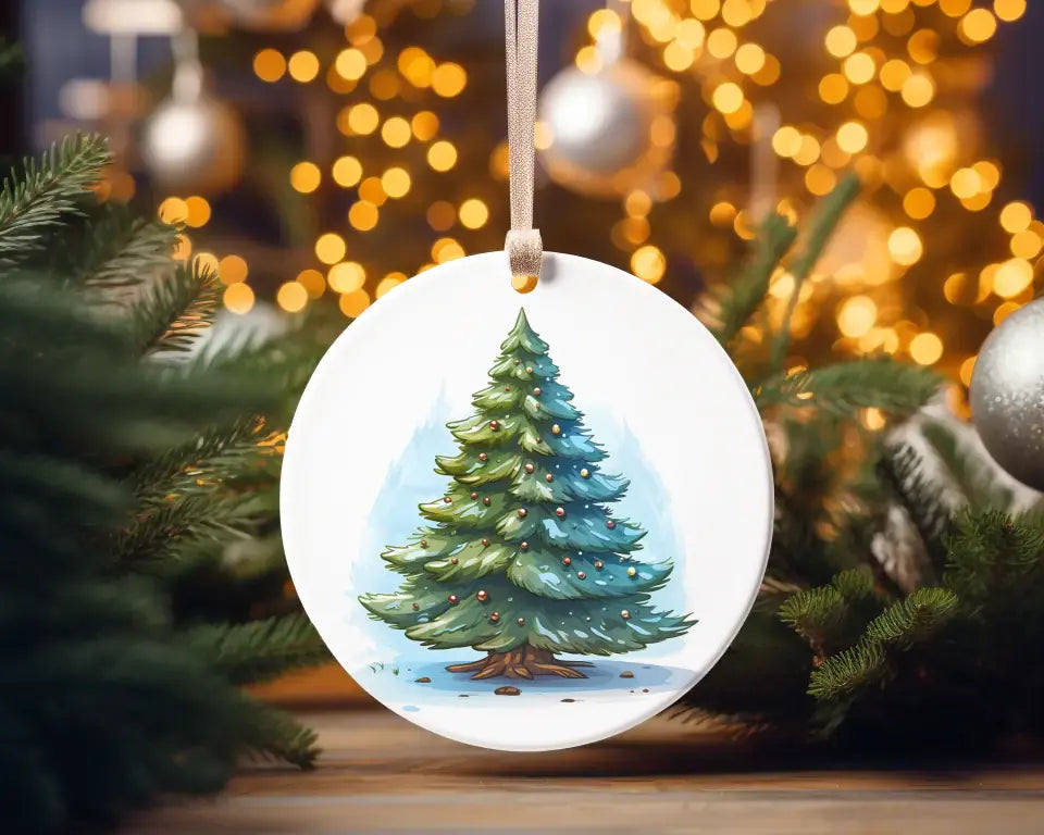 Christmas Tree Christmas Ceramic Ornament