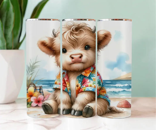 20 oz Skinny Tumbler Baby Caw