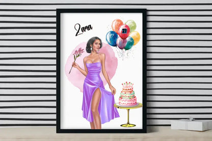 Birthday Gift for Her, Best Friend Present,  Birthday Gift, Personalised Birthday Gift, Best Friend Print,