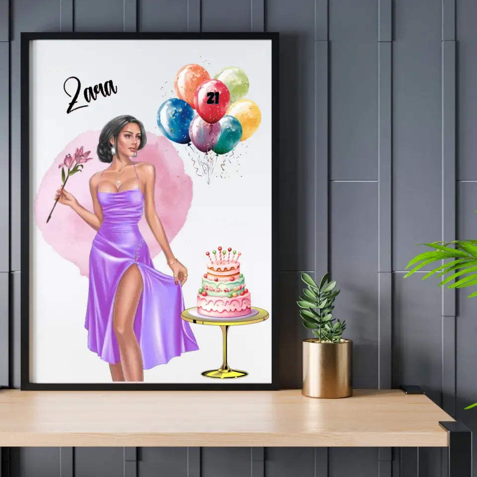 Birthday Gift for Her, Best Friend Present,  Birthday Gift, Personalised Birthday Gift, Best Friend Print,