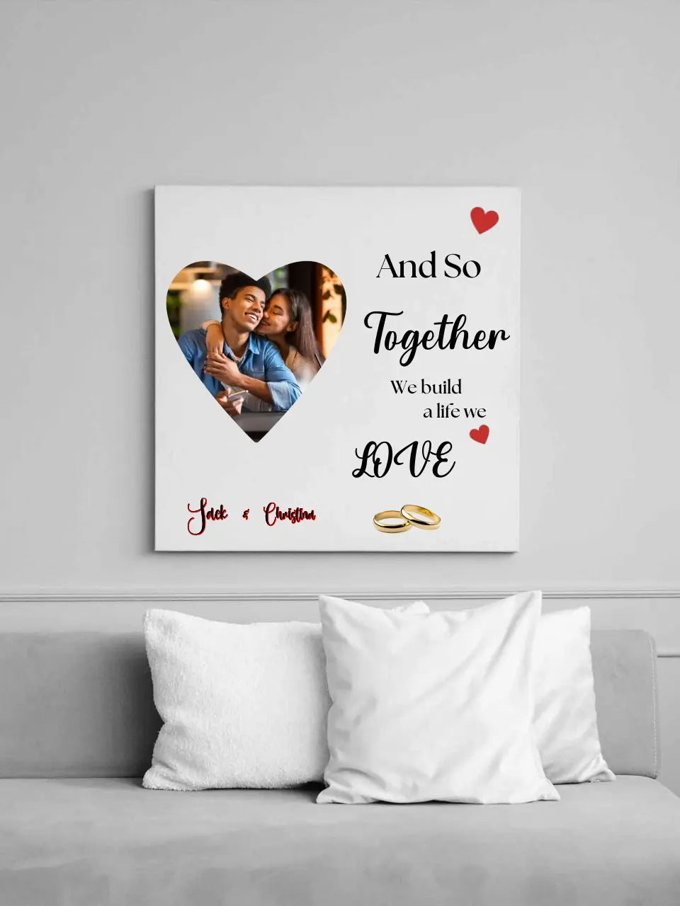 We Are in Love Together,personalized canvas