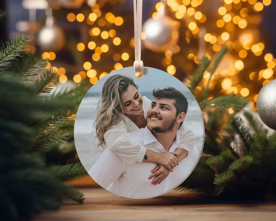 Our First Christmas Together Ceramic Ornament-TWO SIDES
